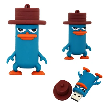 

Cartoon Cute Animal USB Flash Drive Platypus Duckbill Pen Drive memory Stick usb 2.0 pendrive gift 4GB 8GB 16GB 32GB 64GB 256 GB
