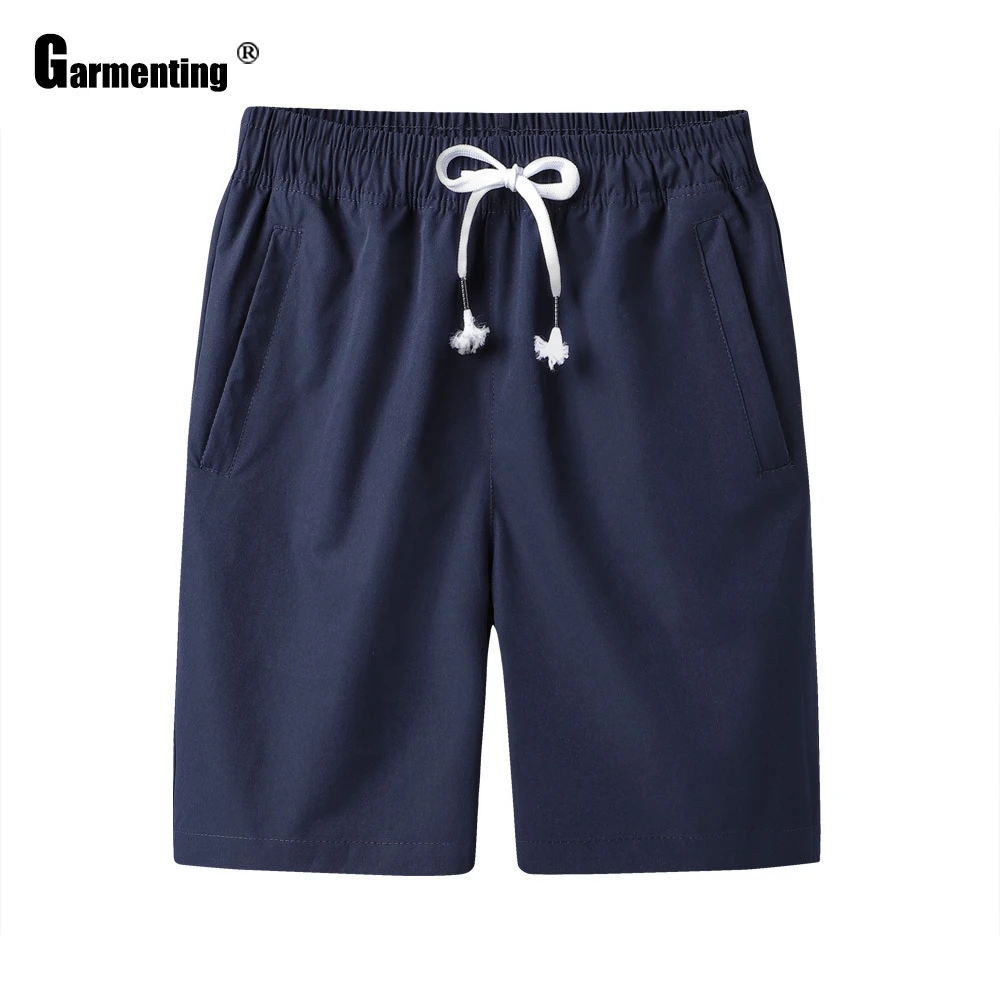 Plus Size 4XL 5XL Men Casual Shorts New Summer Navy Black Drawstring Shorts Male Loose Beach Short Pants Kpop Mens Clothing 2021 mens casual summer shorts