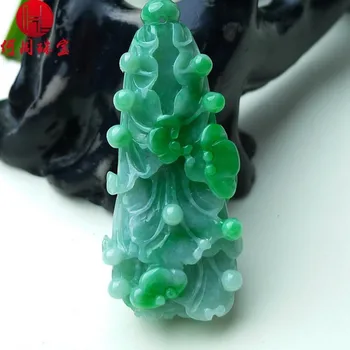 

Hezhou jewelry!Myanmar natural jade!Exquisite hand carving!Cabbage pendant!Exquisite workmanship!15.90g