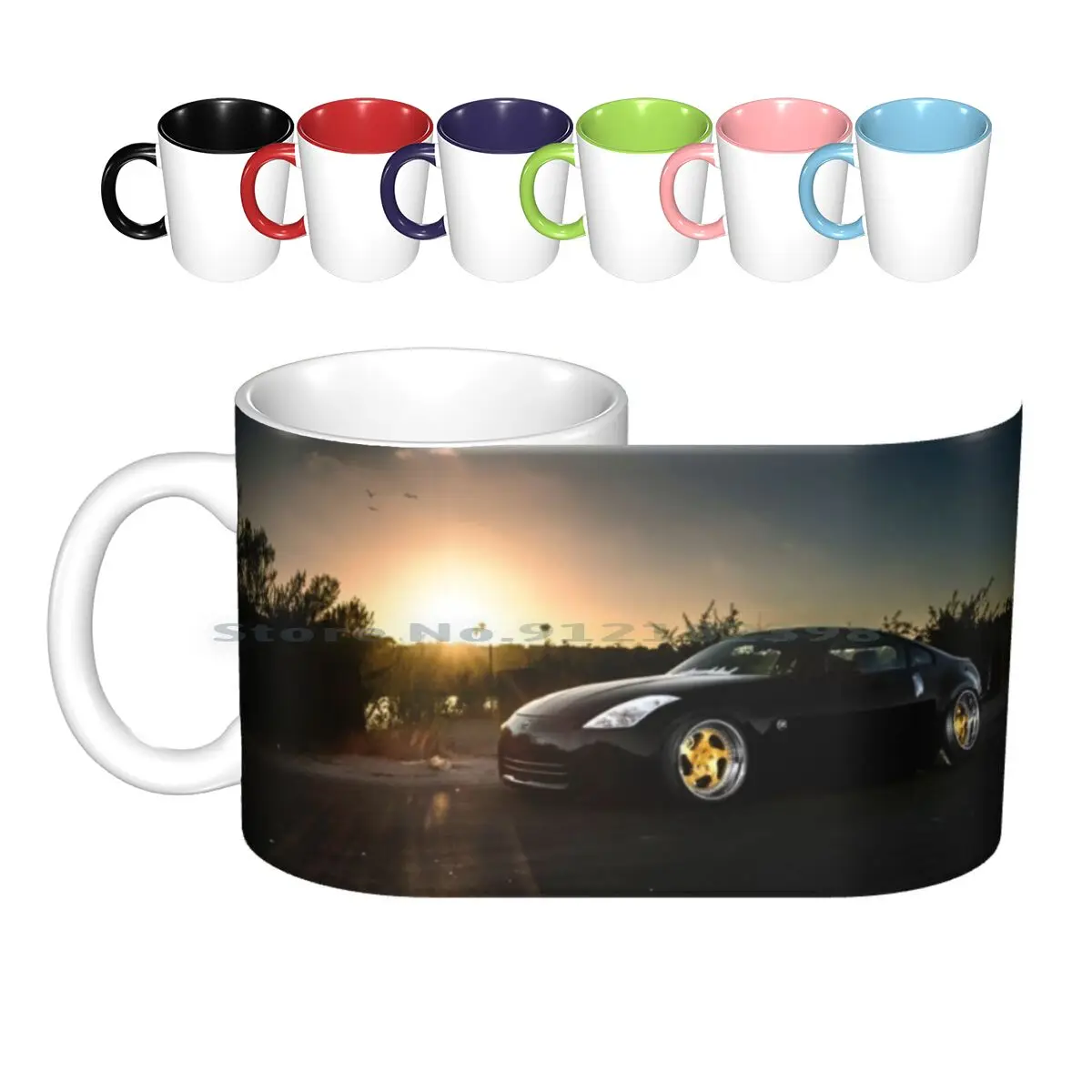 Керамические кружки Nissan 350z, кофейные чашки, Кружка для молока и чая, автомобильная Спортивная Автомобильная стойка автомобиля, экзотические быстрые автомобильные колесики, скоростная Гоночная машина