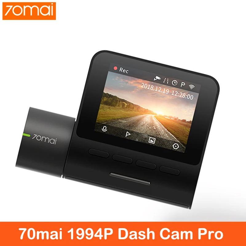 70mai Dash Cam Pro smart Car 1994P HD видео запись с функцией Wi-Fi камера заднего вида 140FOV ночное видение gps модуль 70mai Dash Cam Pro smart Car 1994P HD видео запись с функцией Wi-Fi камера заднего вида 140FOV ночное видение gps модуль