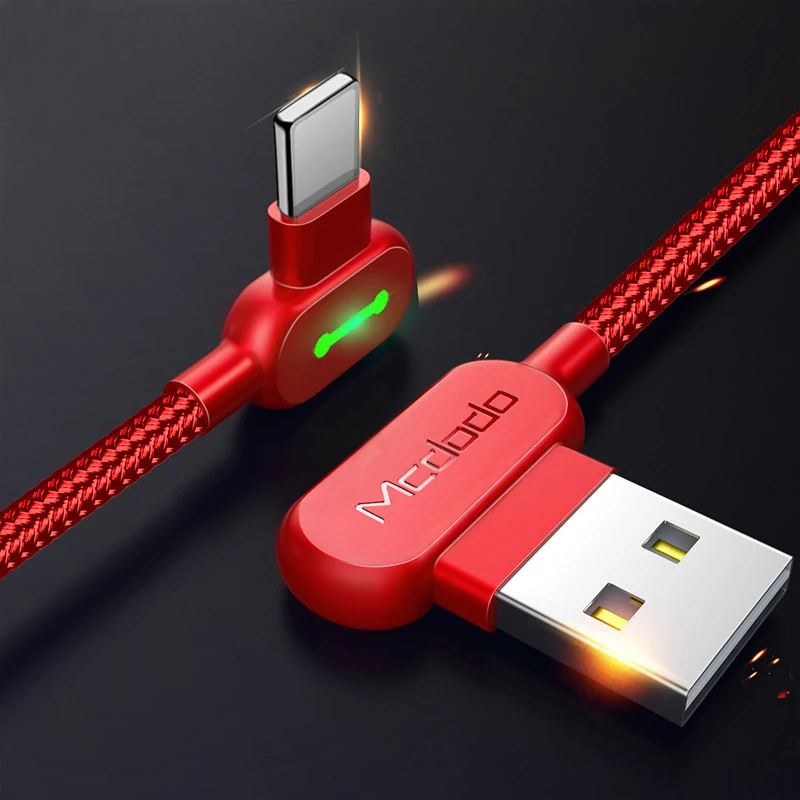 For iPhone Red MCDODO 3 м 2.4A Быстрый USB кабель для iPhone 11 Pro XS MAX XR X 8 7 6s Plus 5 кабель для зарядки мобильного телефона кабель для передачи данных - Цвет: For iPhone Red