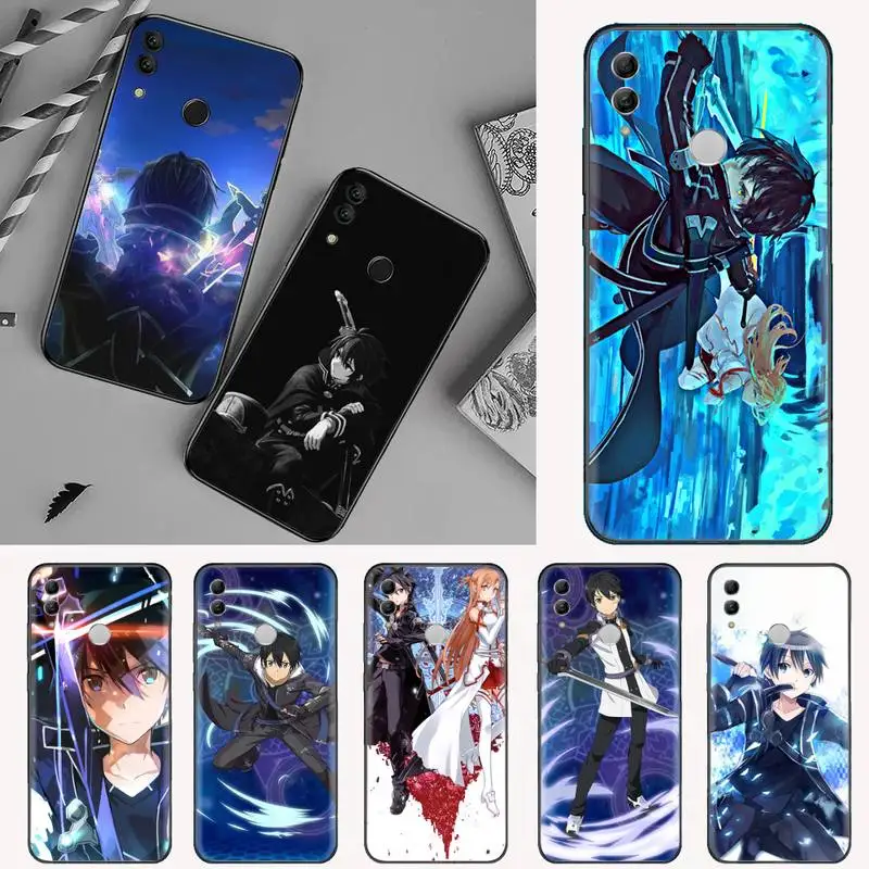

Sword Art Online SAO anime Phone Case For Huawei NOVA 2 2i 2s 3i 4 4e 5 plus P10 lite 20 P20 pro honor10