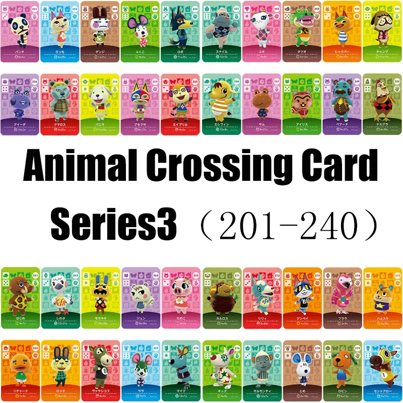 

Series3 241-280 Animal Crossing Card Amiibo locks nfc Card Work for NS Games