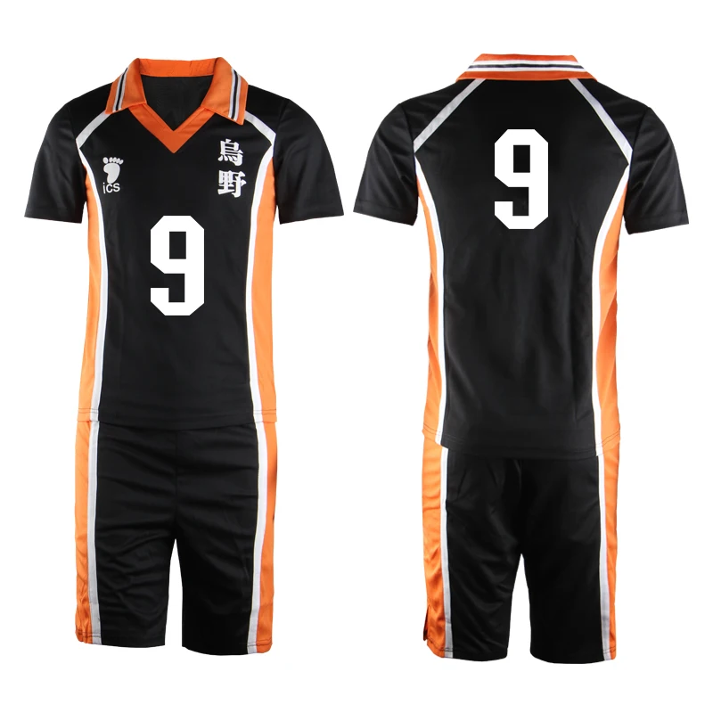 Haikyuu спортивная одежда Джерси № 9 Tobio Kageyama Косплей Костюм Haikyu рубашка и брюки Karasuno