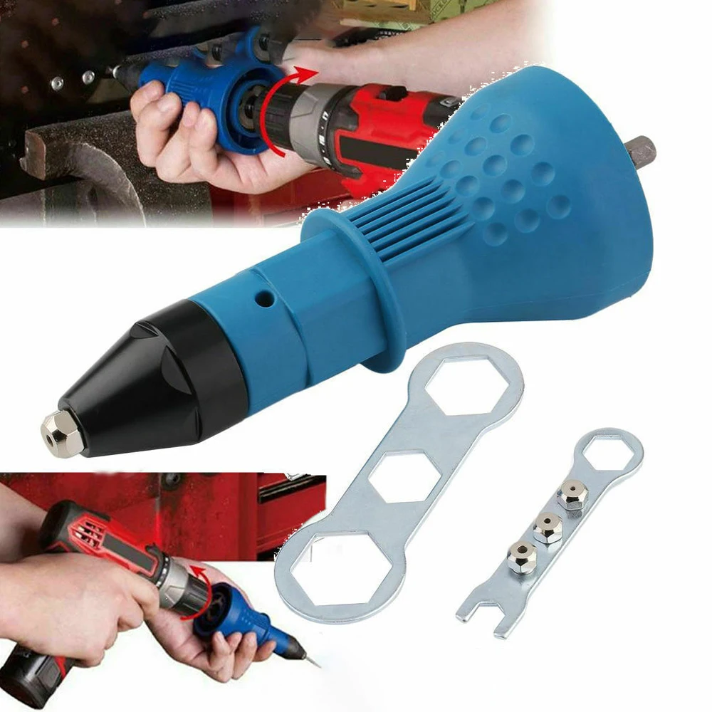 

Electric Rivet Conversion Adapter Riveter Guns Accessories Rivet Nut Guns Riveting Drill Adaptor Nut Multifunction Tools Parts