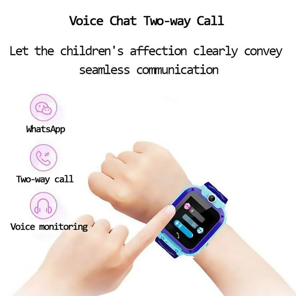 Горячие умные часы с lbs многофункциональные детские цифровые наручные часы детские часы Q12 1,44 дюймов сенсорный экран для Android и IOS