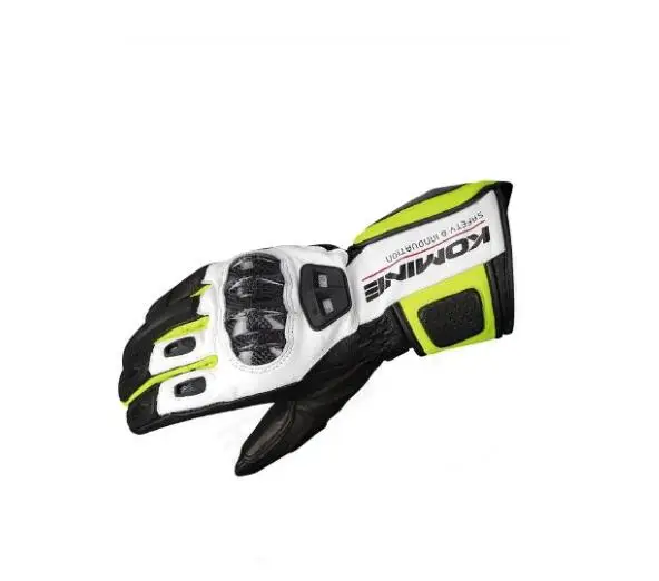 Komine GK-198 Весна и Лето дышащие кожаные перчатки для верховой езды защита мотоцикла сенсорный экран 16 - Цвет: 3