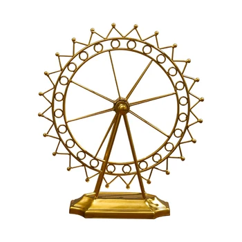 

Vintage Ferris Wheel Miniatures Decoration Crafts Creative Iron Couple Gift Shop Living Room Desktop Home Decoration Accessories