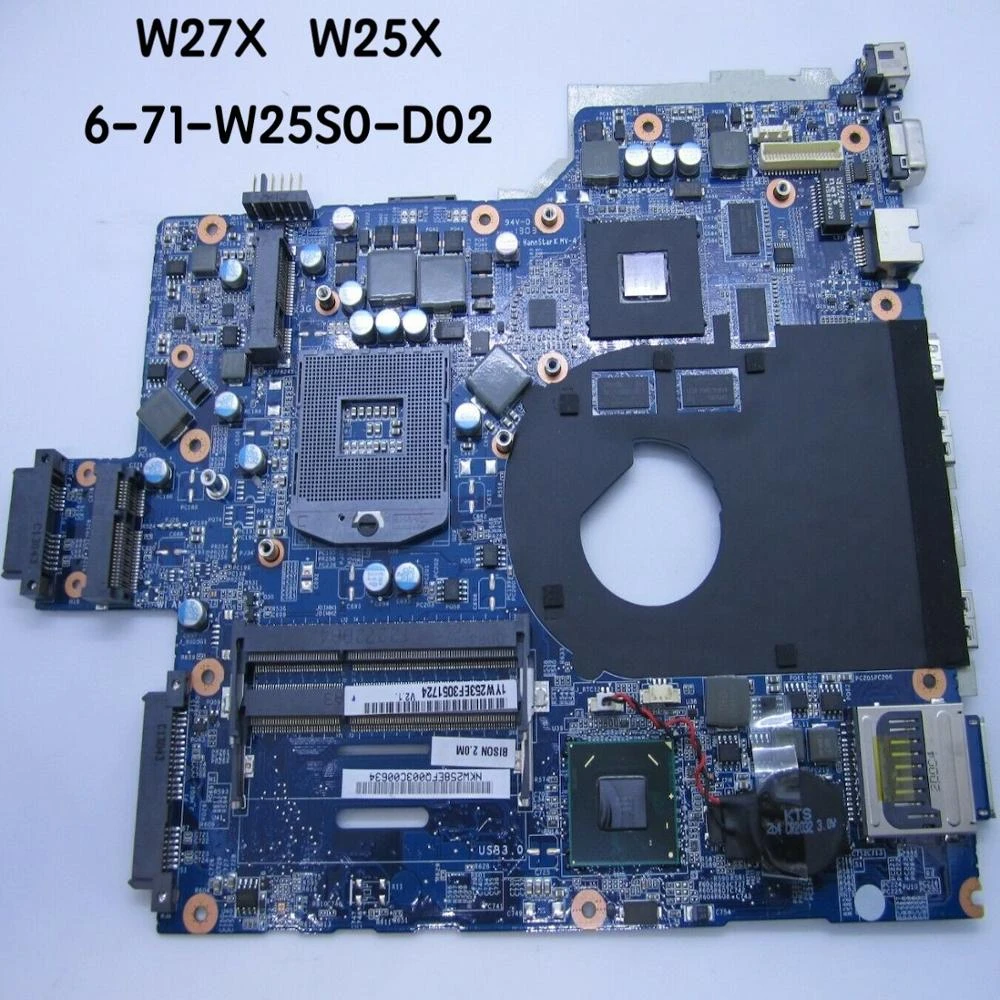 6-71-W25S0-D02 For Clevo W27X W25X W271ES W211ESMB Laptop motherboard W251ESMB-0D motherboard 100%tested fully work top motherboard for pc