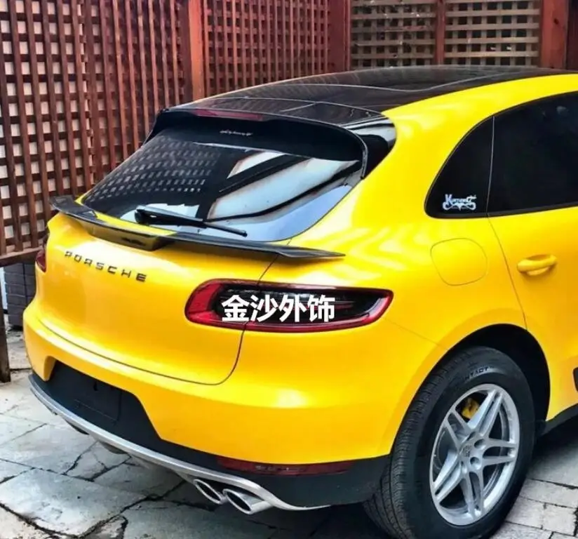 ABS/углеродного волокна заднее крыло багажника выступ Спойлеры подходит для Porsche Macan