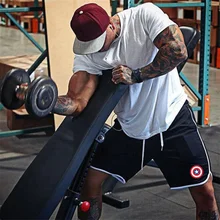 Новые сетчатые спортивные мужские модные брендовые дышащие мужские шорты удобные размер плюс фитнес мужские s бодибилдинг спортивные шорты