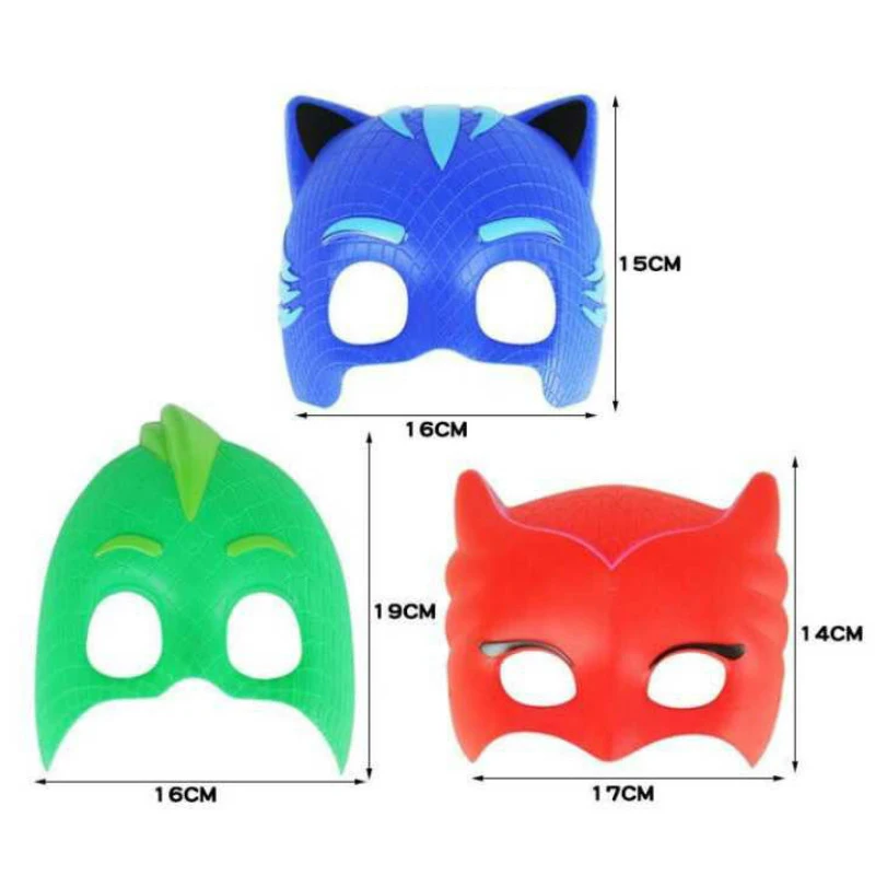 Pj маска Juguete Аниме фигурки Модель Pj Маски костюм три цвета Catboy Owlette Gekko уличные забавные детские игрушки для детей S57
