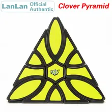 LanLan клевера, пирамидка, Магический кубик 3х3х3, Pyraminxeds Скорость головоломка антистресс обучающие игрушки для детей