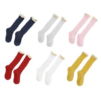 

Stockings Spring Autumn Infant Baby Kids Girls 6 Color Cute Cotton laciness Lace Design Comfortable Solid Color Breathable Socks