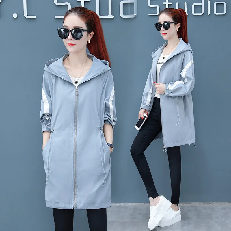 

Spring And Autumn Middle Long Coat Women's 2019 Spring Clothing New Style Fashion Korean-style Elegant Waist Hugging Versatile S