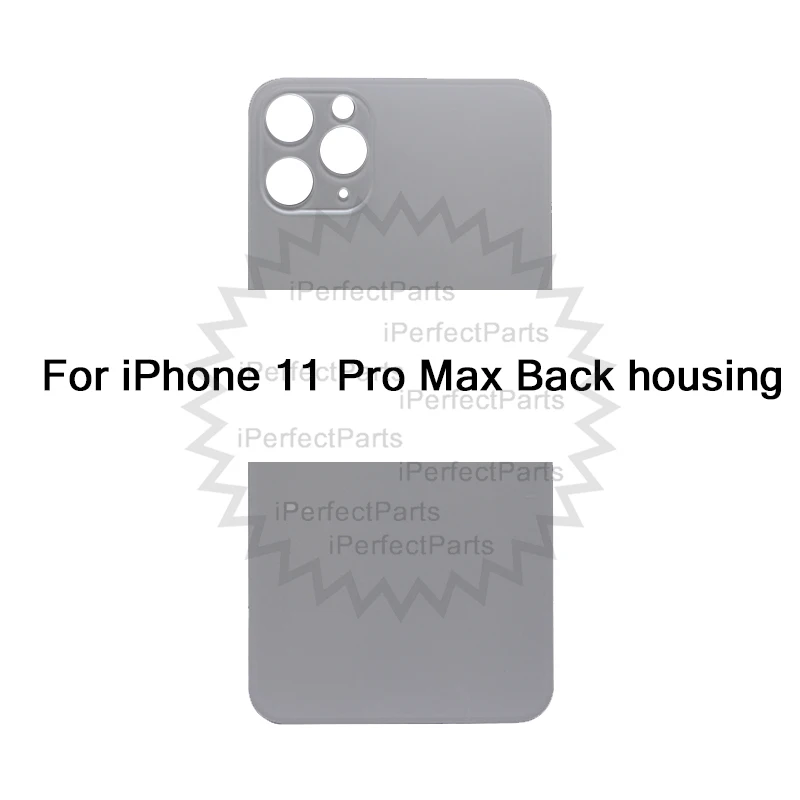 Чехол со стеклянным корпусом для iPhone 11 Pro Max A2218 A2161 A2220, задняя крышка для батареи, чехол для задней двери