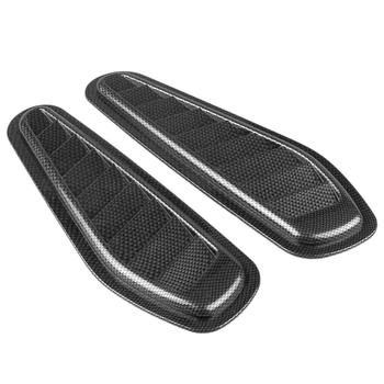 

2X ABS Decoration Car Air Flow Intake Scoop Turbo Bonnet Vent Cover Hood Fender