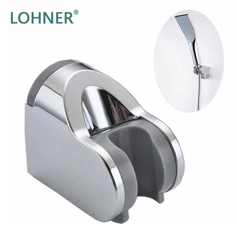 

Lohner 2020 Shower Mounting Brackets Chrome Holder Adjustable Wall Mount Clamp Silver Handheld Showerhead Seat Accessories