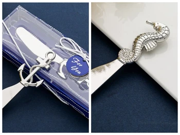 

(25 Pcs/lot) Beach Themed Wedding giveaways of Anchor Spreader favors for Butter Wedding and Bridal shower Party souvenirs favor