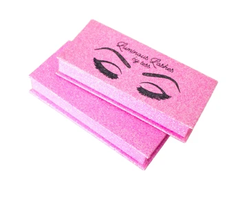 

Private label wholesale false eyelashes box custom eyelash packaging box with logo,printed cardboard paper package ---PX2012