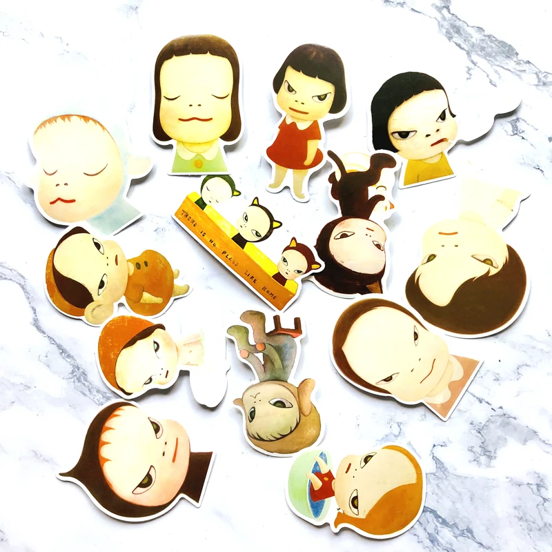 13 шт. японская Нара Yoshitomo DIY Наклейка s для гитары мотоцикл ноутбук багаж скейтборд