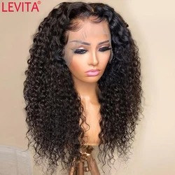 Afro Kinky Curly 4x4 Lace Closure Wig 30 Inch Lace Wig Brazilian Deep Curly Lace Human Hair Wigs For Women Human Hair