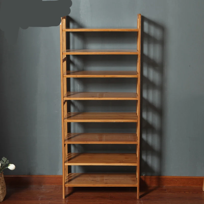 

Bamboo shoe rack simple multi-layer dust-proof shoe cabinet simple modern storage home economy small shoes shelf