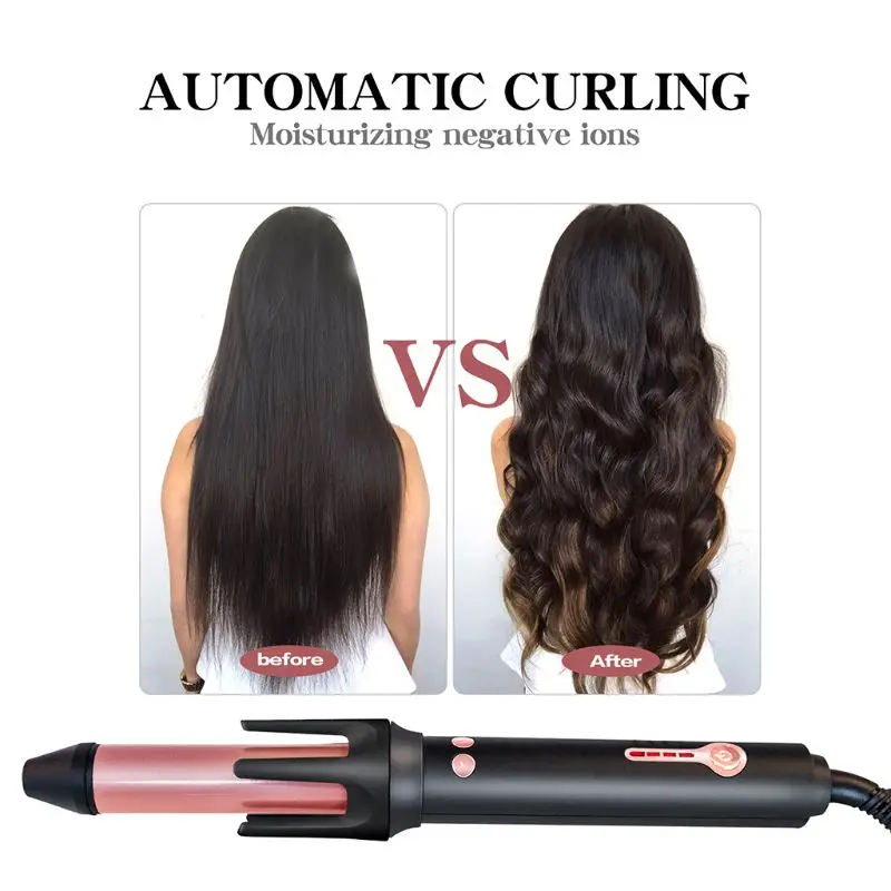 

Hair Curler Automatic Hair Curling Wand Auto Wavy Curling Iron Ceramic Heat Wand 19QE