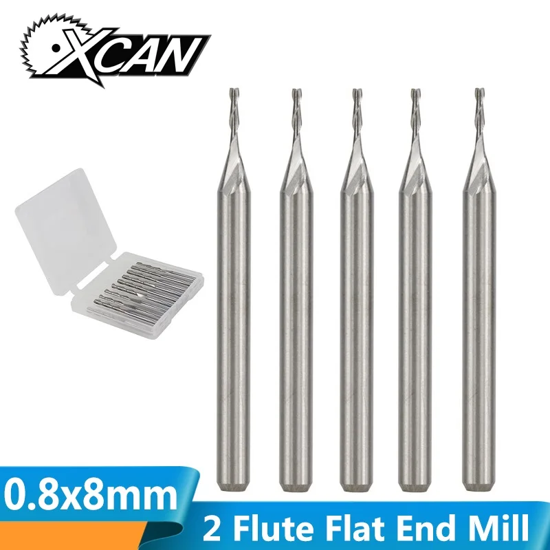 HOZLY Titanium Nitride Coated Carbide PCB CNC Drill Bits Router 1.5mm Pack of 10