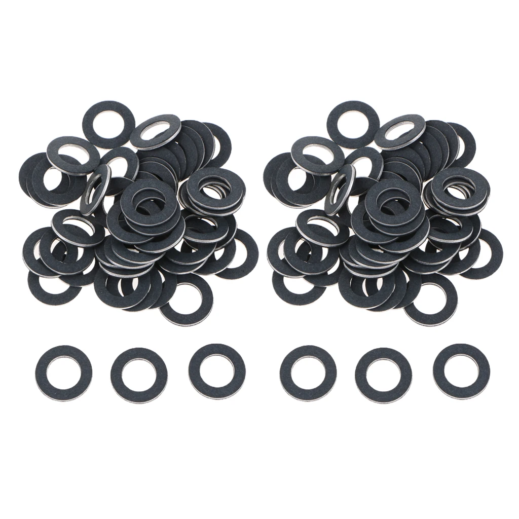 100Pcs Engine Oil Drain Plug Gasket Seal Ring 12mm for Toyota Lexus