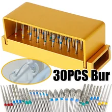 

30pcs Bur Tungsten Steel Drill Grinding Head Tungsten Carbide Burrs Mini Drill Diamond Burs Material Accessories Universal
