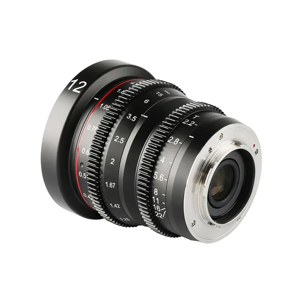 Meike 12 мм T2.2 ручная фокусировка портретная кино линза для Olympus Panasonic MFT M4/3 Mount G9 GX7 GX8