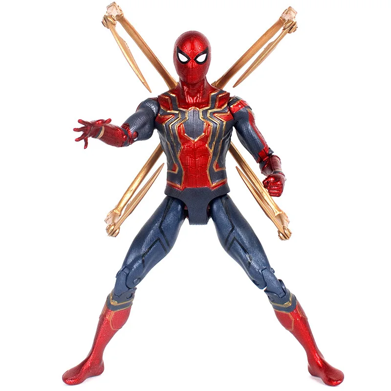 Marvel Мстители эндшпиль Железный человек паук Железный человек танос Тор Халк Капитан Америка фигурка игрушки для детей мальчиков - Цвет: SpiderMan-Claws