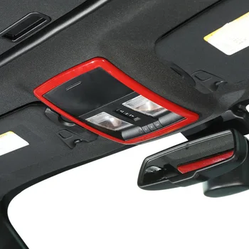 

Car Reading Light Cover Trim Roof Lamp Decoration Red 1pc High Quality
