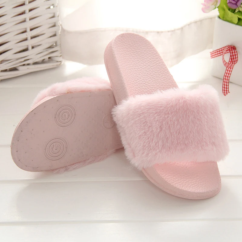 SWQZVT Autumn winter women slippers new comfortable outdoor indoor fur ladies slippers fashion platform sleepers shoes woman  (16)