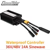 Connecteur étanche 36 V 250 W 48 V 350 W 14A 6 Mosfet vélo électrique contrôleur sans brosse Sinewave KT série Support LED LCD ► Photo 1/6