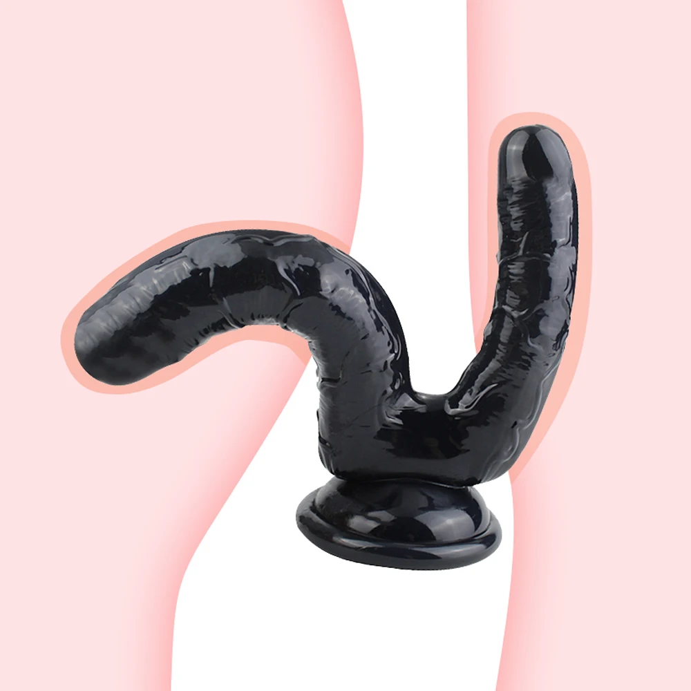 China Manufacturer Realistic Double Ended Dildo Sex Toy for Women or Couples Dual Sided Headed Penetration Dong Device with Simulated Penile Sucker Distributors H551b47c1730c4561b47b70d10c5d36526