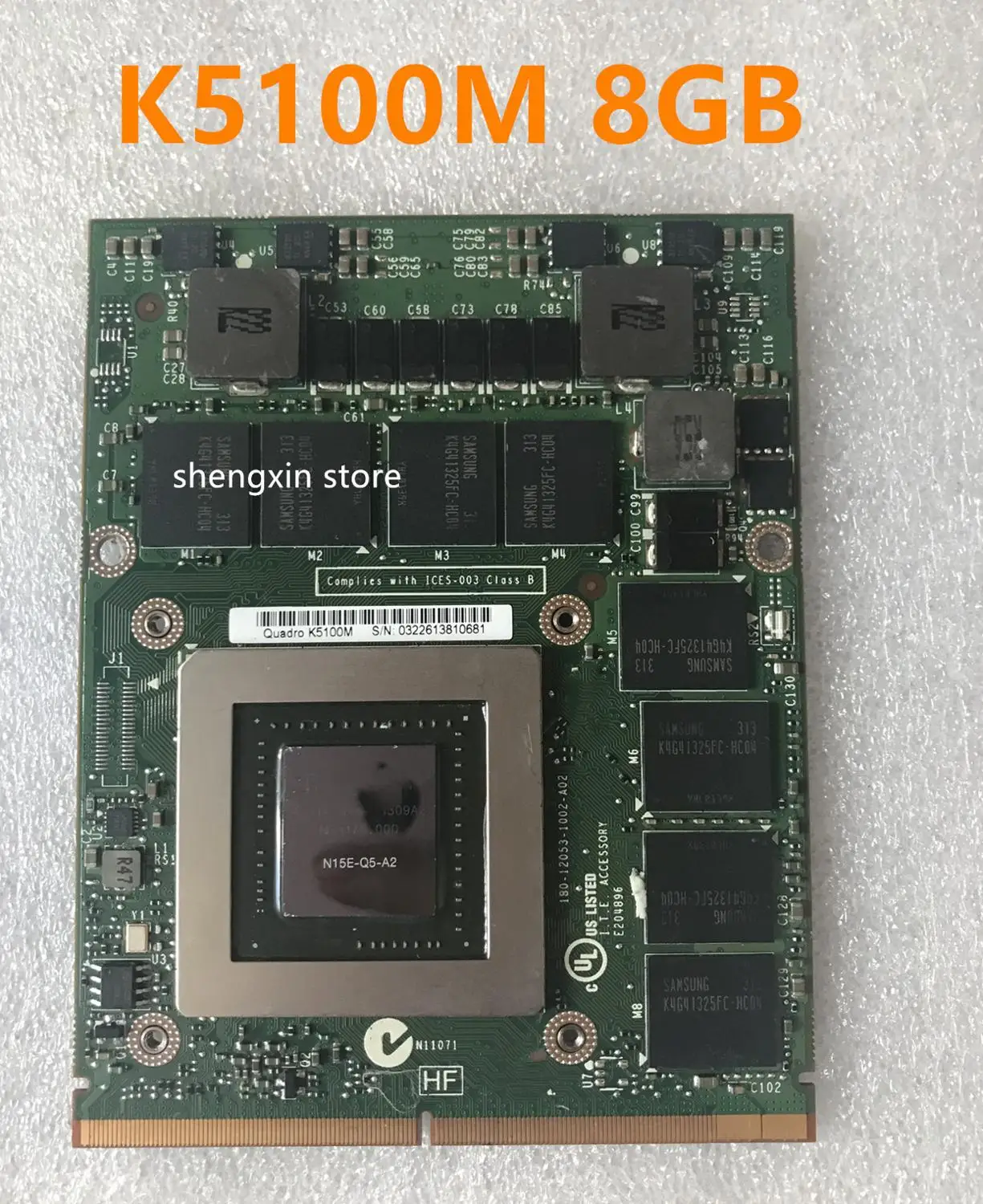 Оригинальная Фотографическая карта K5100M K 5100m 8G Φ VGA для DELL M6700 M6800 HP 8770W ZBOOK17 G1 G2 Test