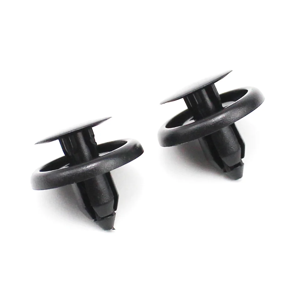 

Car accessories 50PCS Auto Fasteners Rivets Clips Vehicle Car Bumper Door Panel Fender Liner Clips Retainer Fits 7mm Hole