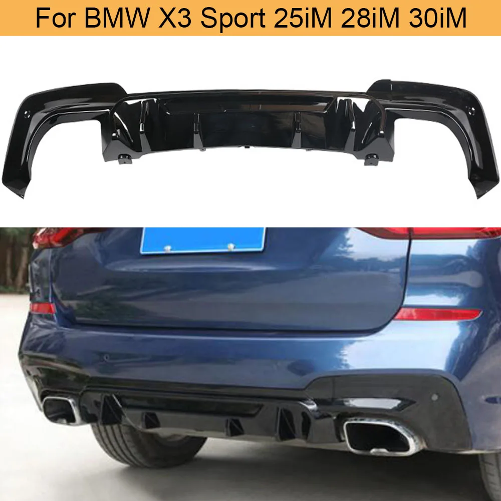 Карбоновый задний бампер диффузор спойлер для BMW X3 Sport X-Drive 25iM 28iM 30iM 2018 2019 PP