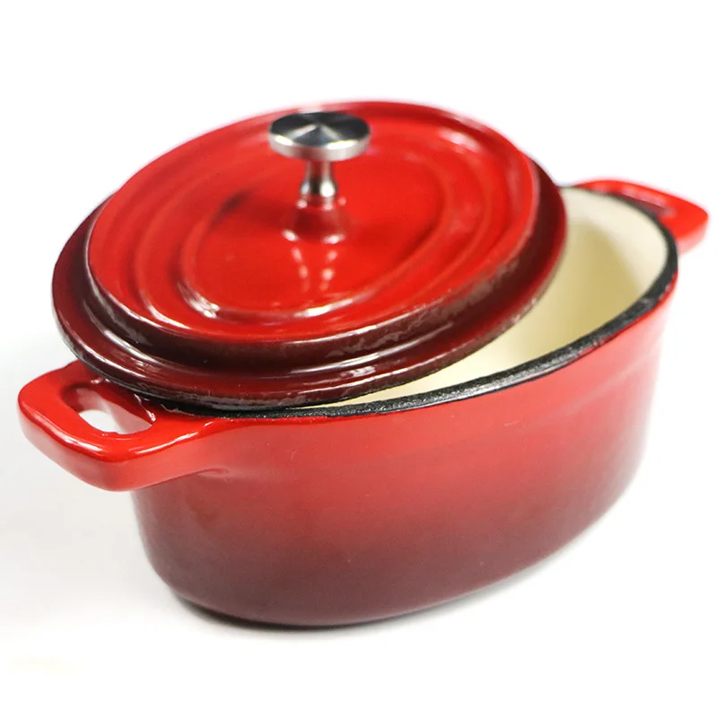

Manufacturers Wholesale Ellipse Mini Stewing Pot 12 Cm Enamel Pot Cast Iron Pan Stew Pot Taobao a Generation of Fat