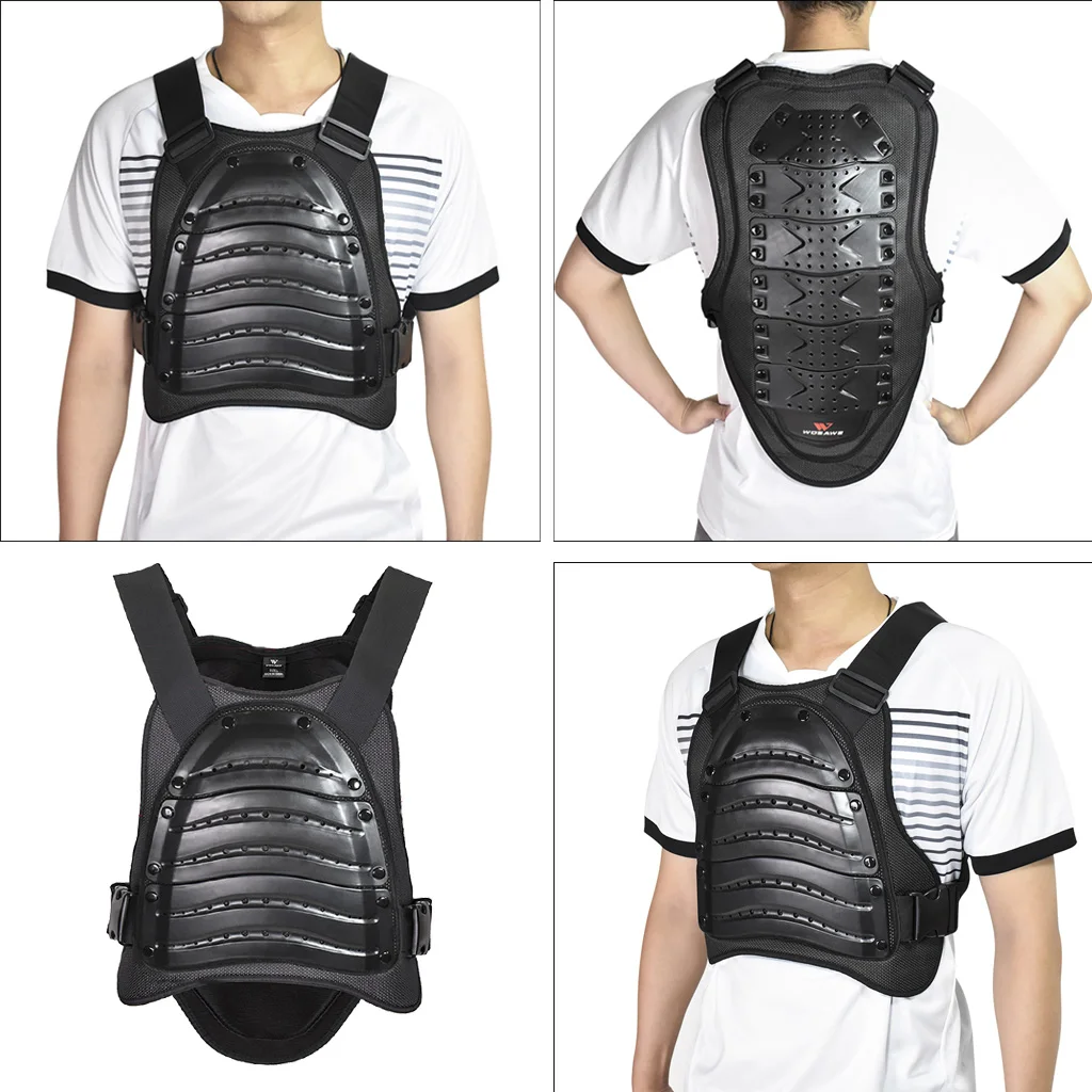 Motorcycle  Vest Motorbike BMX Riding Chest Back Spine Protector Shield