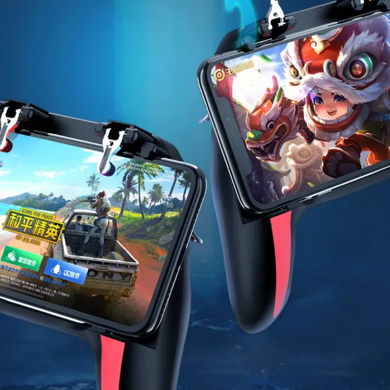  Mobile Game Controller For PUBG 16 Shots/ S Double fan radiator eat chicken artifact
