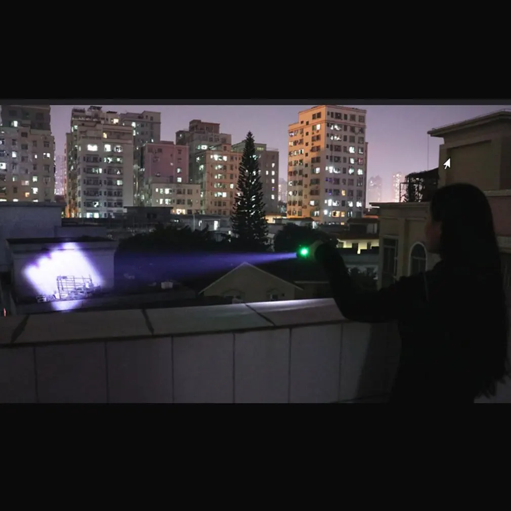 Led  Self-defense Flashlight T6 Glare Long-Range Usb Charging Small Flashlight Pen Clip Outdoor Lighting Mini Flashlight