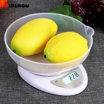 

DIDIHOU 5kg/1g 1kg/0.1g Portable Digital Scale LED Electronic Scales Postal Food Measuring Weight Kitchen LED Electronic Scales