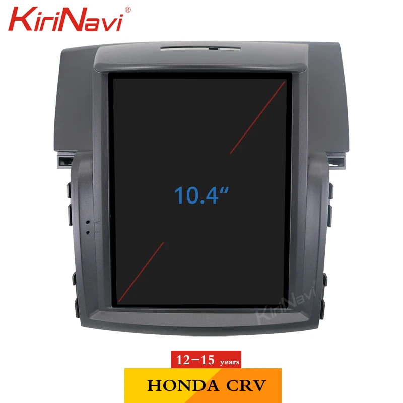 KiriNavi Tesla стиль вертикальный экран 10," Android 8,1 Автомагнитола gps навигация для Honda CRV автомобильный мультимедийный плеер 2012