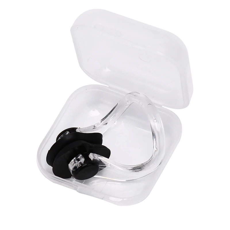 Swimming Nose Clip Swimming Nose Clip W/ Box Environmental Soft Silicone Nose Clip For Kids Adults Beginner Swimming Diving swimming nose clip
