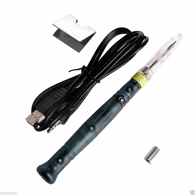 Профессиональный мини 5 в 8 Вт светодиодный индикатор с питанием от USB сварочный паяльник Комплект Электрический паяльные железные инструменты