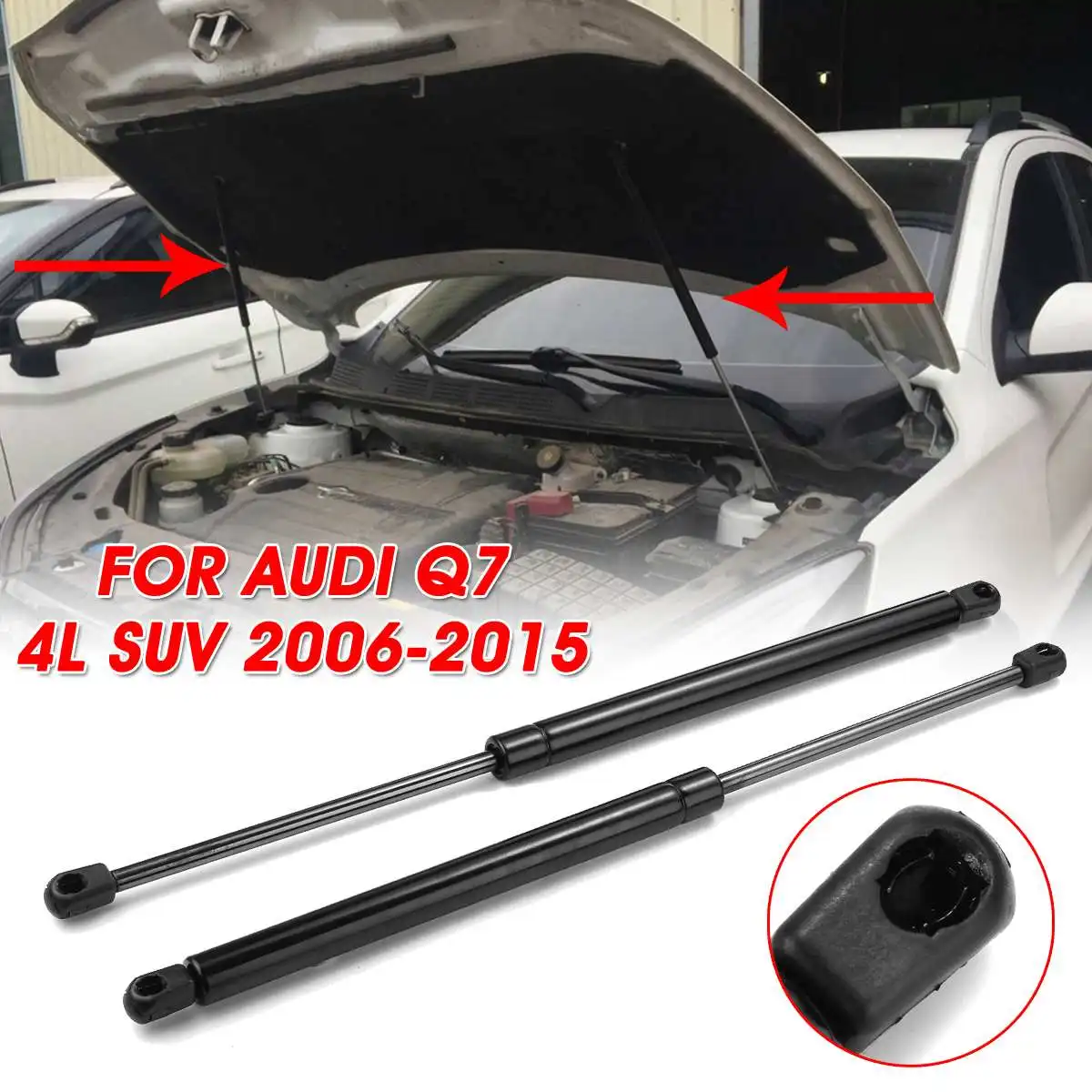 

Autoleader 1Pair Car Front Bonnet Hood Lift Support Shock Gas Struts Rod Auto Lift Spring Supports For AUDI Q7 4L SUV 2006-2015